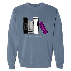 LGBTQ Asexual Pride Books LGBTQIA Pride Month Asexual Garment-Dyed Sweatshirt