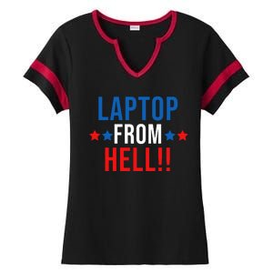 Laptop From Hell Ladies Halftime Notch Neck Tee