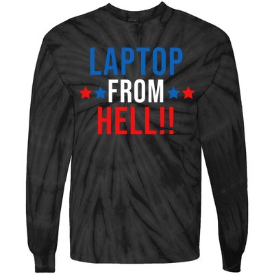 Laptop From Hell Tie-Dye Long Sleeve Shirt