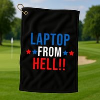 Laptop From Hell Golf Towel