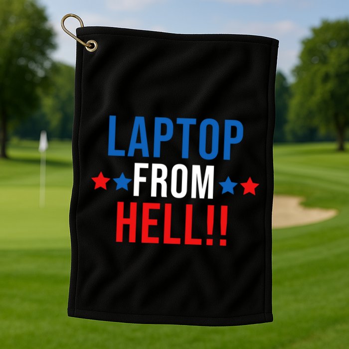 Laptop From Hell Golf Towel