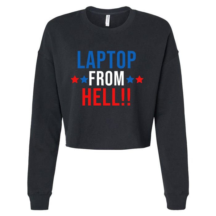 Laptop From Hell Cropped Pullover Crew