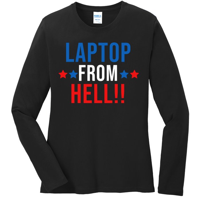 Laptop From Hell Ladies Long Sleeve Shirt