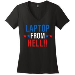 Laptop From Hell Women's V-Neck T-Shirt