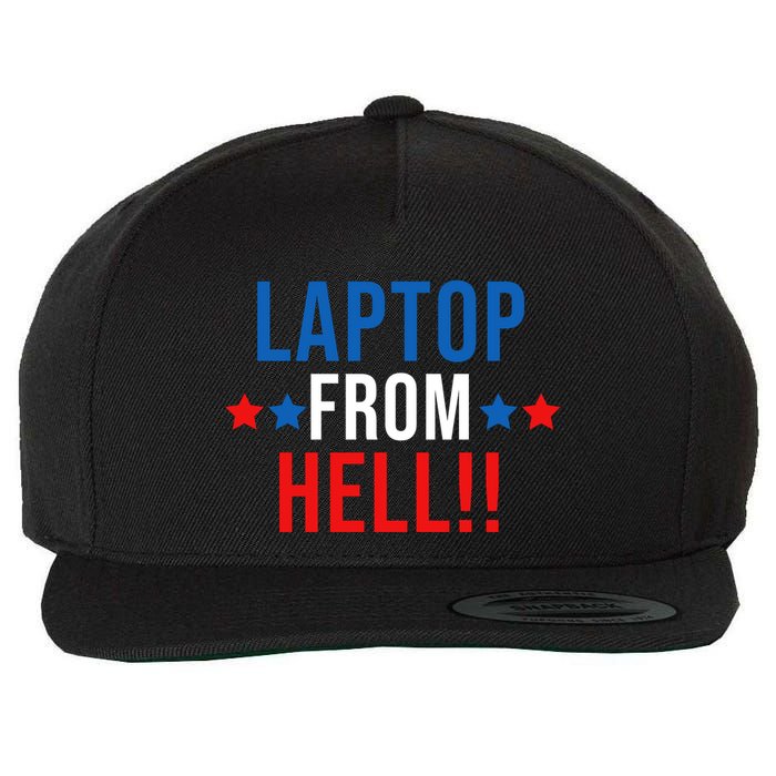 Laptop From Hell Wool Snapback Cap