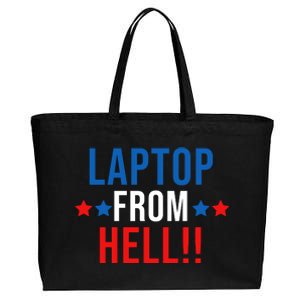 Laptop From Hell Cotton Canvas Jumbo Tote