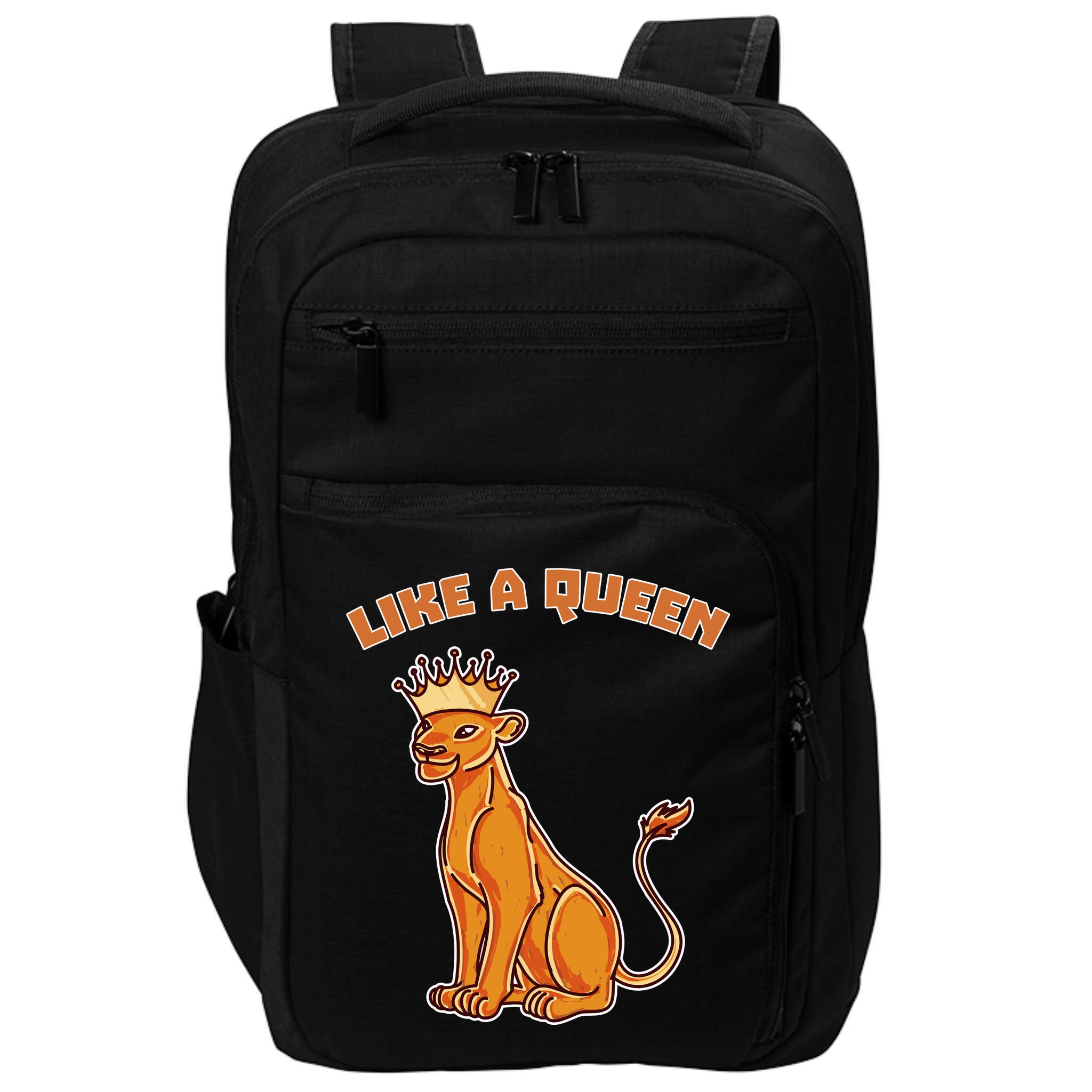 Like A Queen Queen Of The Jungle Lioness Impact Tech Backpack