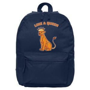 Like A Queen Queen Of The Jungle Lioness 16 in Basic Backpack