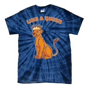 Like A Queen Queen Of The Jungle Lioness Tie-Dye T-Shirt