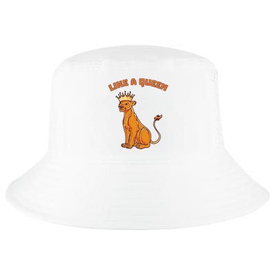 Like A Queen Queen Of The Jungle Lioness Cool Comfort Performance Bucket Hat