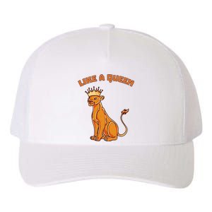 Like A Queen Queen Of The Jungle Lioness Yupoong Adult 5-Panel Trucker Hat