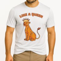 Like A Queen Queen Of The Jungle Lioness Cooling Performance Crew T-Shirt
