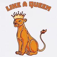 Like A Queen Queen Of The Jungle Lioness Cooling Performance Crew T-Shirt
