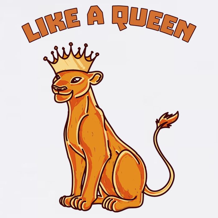 Like A Queen Queen Of The Jungle Lioness Cooling Performance Crew T-Shirt