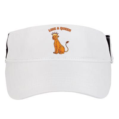 Like A Queen Queen Of The Jungle Lioness Adult Drive Performance Visor