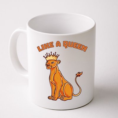 Like A Queen Queen Of The Jungle Lioness Mug