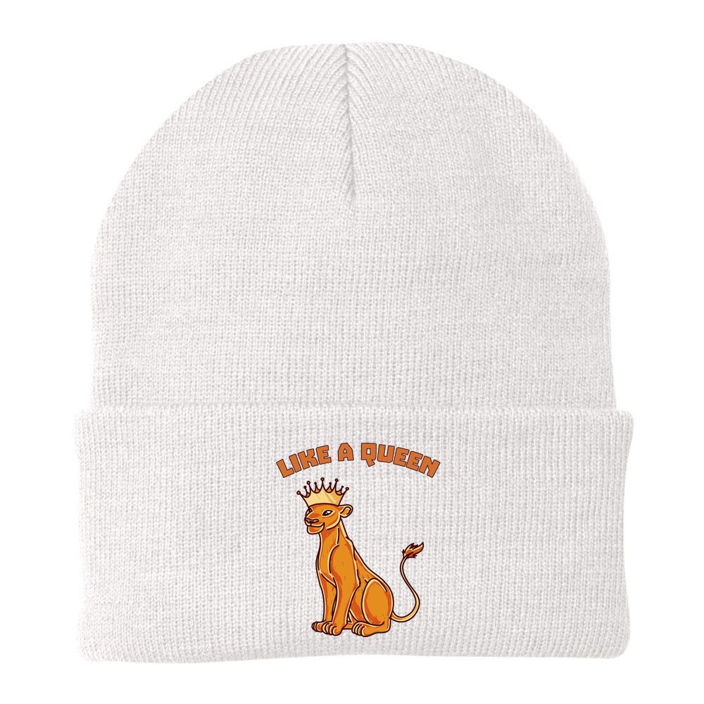 Like A Queen Queen Of The Jungle Lioness Beanie