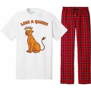 Like A Queen Queen Of The Jungle Lioness Pajama Set