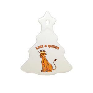 Like A Queen Queen Of The Jungle Lioness Ceramic Tree Ornament