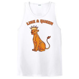 Like A Queen Queen Of The Jungle Lioness PosiCharge Competitor Tank