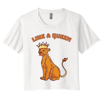 Like A Queen Queen Of The Jungle Lioness Crop Top