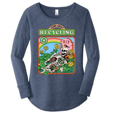 Learn About Recycling Women's Perfect Tri Tunic Long Sleeve Shirt