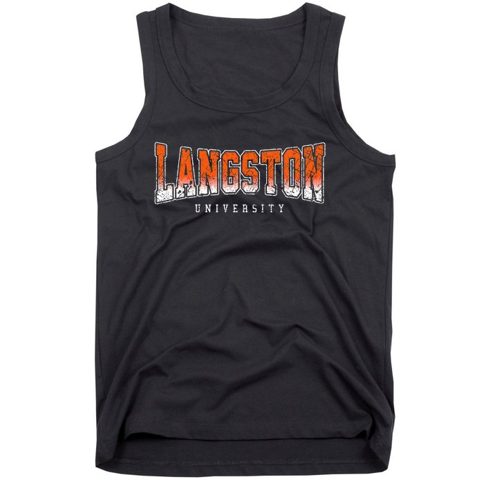 Langston Arch Retro University Athletic Sports Tank Top