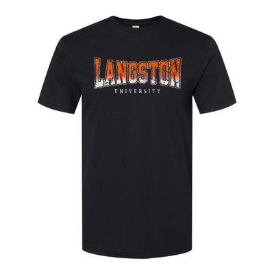 Langston Arch Retro University Athletic Sports Softstyle CVC T-Shirt