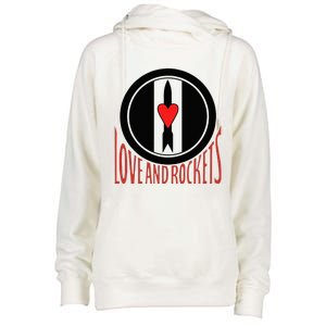 Love And Rockets Womens Funnel Neck Pullover Hood