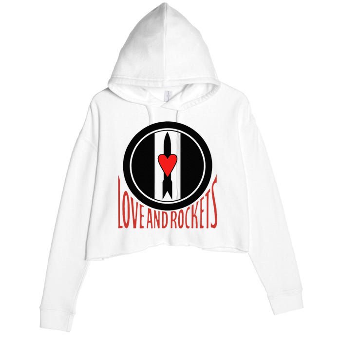 Love And Rockets Crop Fleece Hoodie