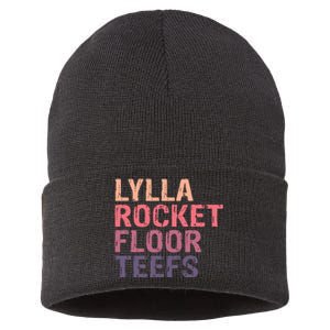 Lylla & Rocket & Floor & Teefs Funny Birthday Quote Sustainable Knit Beanie