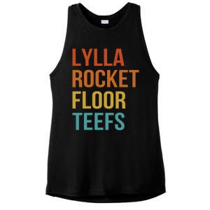 Lylla & Rocket & Floor & Teefs Funny Birthday Quote Ladies PosiCharge Tri-Blend Wicking Tank