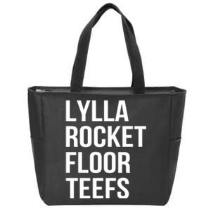 Lylla & Rocket & Floor & Teefs Funny Birthday Quote Zip Tote Bag