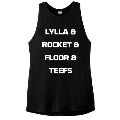 Lylla And Rocket And Floor And Teefs Ladies PosiCharge Tri-Blend Wicking Tank