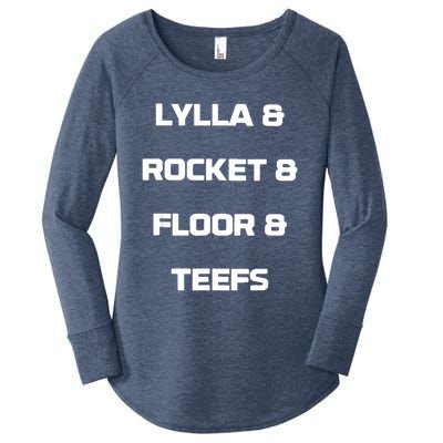 Lylla And Rocket And Floor And Teefs Women's Perfect Tri Tunic Long Sleeve Shirt