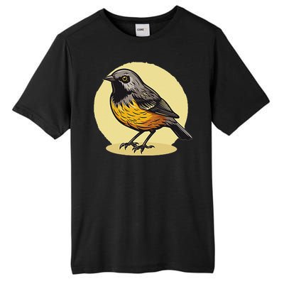 Lovely American Robin Bird In Pocket Tall Fusion ChromaSoft Performance T-Shirt