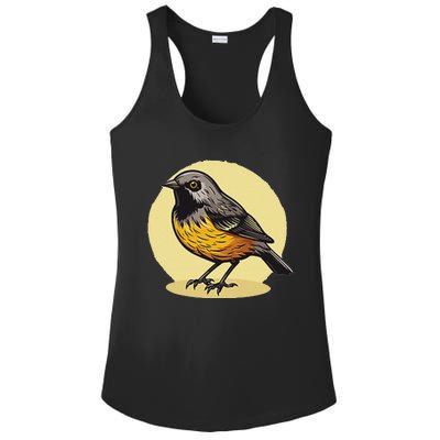 Lovely American Robin Bird In Pocket Ladies PosiCharge Competitor Racerback Tank