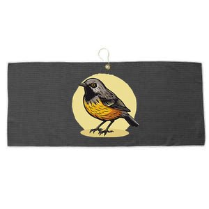 Lovely American Robin Bird In Pocket Large Microfiber Waffle Golf Towel