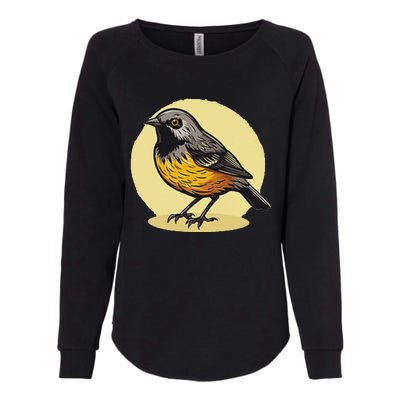 Lovely American Robin Bird In Pocket Womens California Wash Sweatshirt