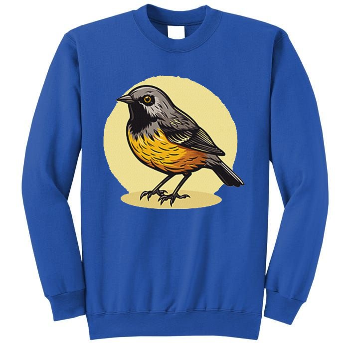 Lovely American Robin Bird In Pocket Sweatshirt