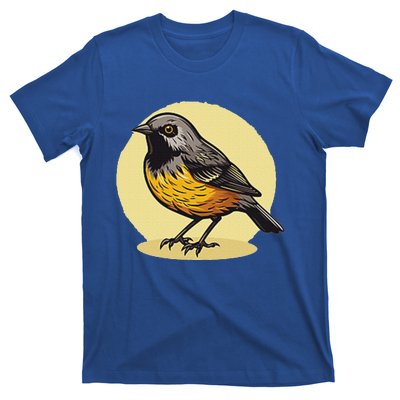 Lovely American Robin Bird In Pocket T-Shirt