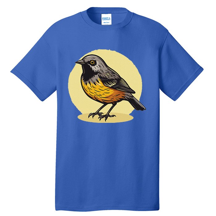 Lovely American Robin Bird In Pocket Tall T-Shirt