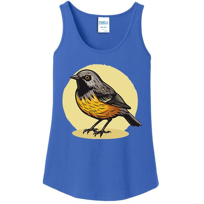 Lovely American Robin Bird In Pocket Ladies Essential Tank