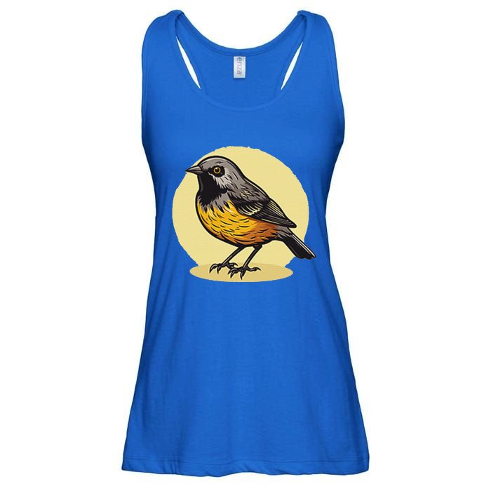 Lovely American Robin Bird In Pocket Ladies Essential Flowy Tank