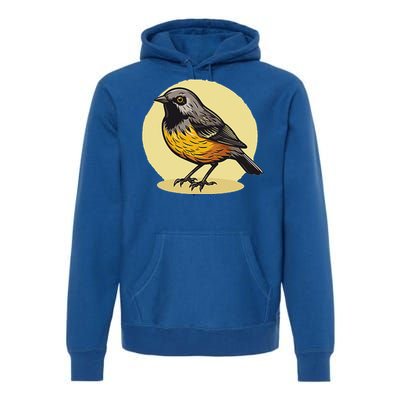 Lovely American Robin Bird In Pocket Premium Hoodie