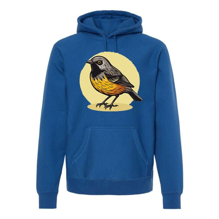 Lovely American Robin Bird In Pocket Premium Hoodie