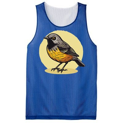 Lovely American Robin Bird In Pocket Mesh Reversible Basketball Jersey Tank