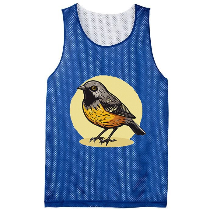 Lovely American Robin Bird In Pocket Mesh Reversible Basketball Jersey Tank