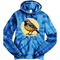 Lovely American Robin Bird In Pocket Tie Dye Hoodie