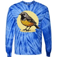 Lovely American Robin Bird In Pocket Tie-Dye Long Sleeve Shirt